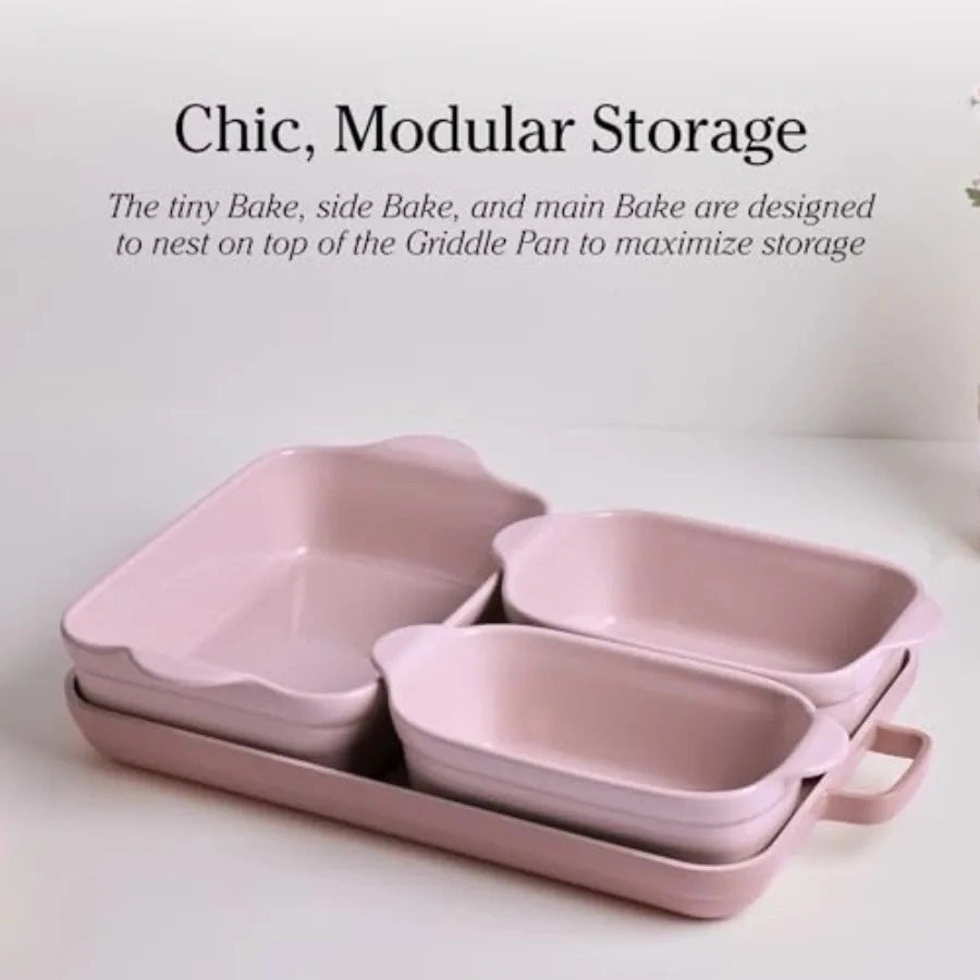 Zynella 5-Piece PFAS-Free Ceramic Bakeware Set