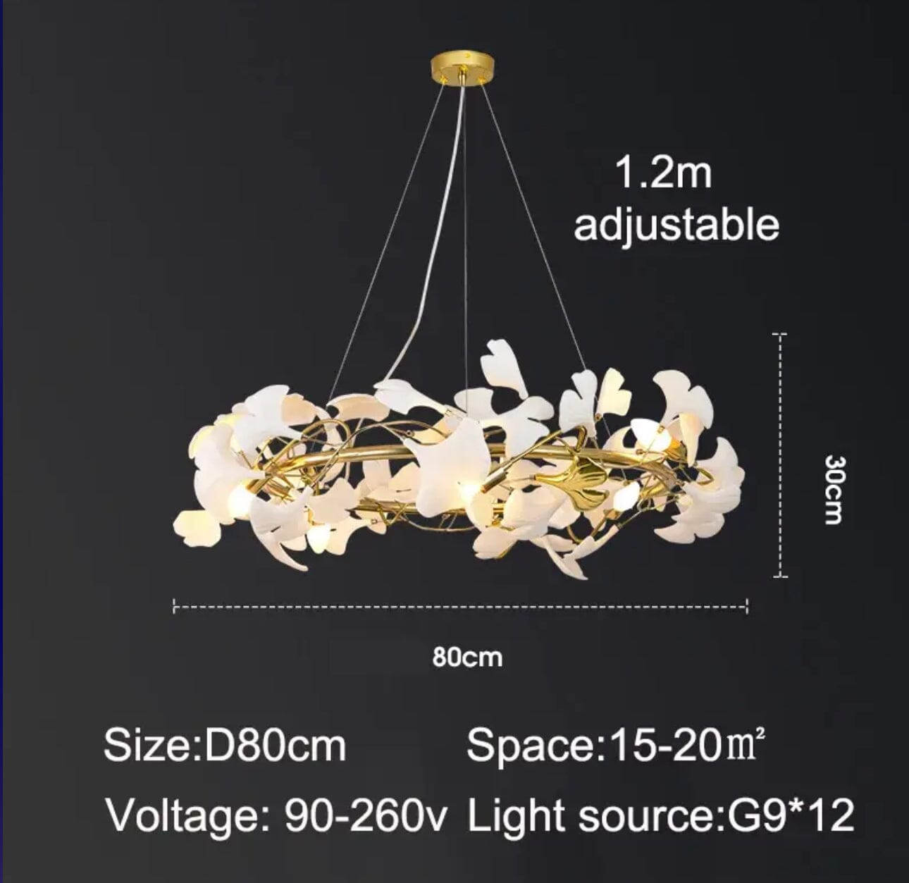 Ceramic Petal Luxury Chandelier