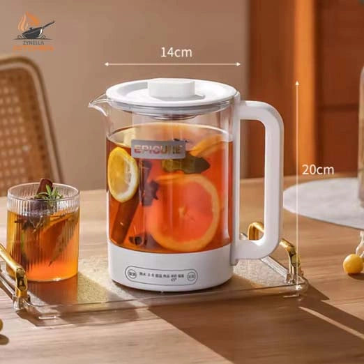 Glass Electric Tea & Health Kettle Variants: Blue, White