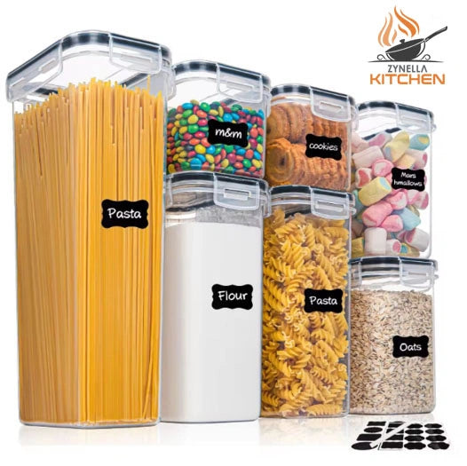 Zynella 7-Piece Kitchen Food Storage Containers Set
