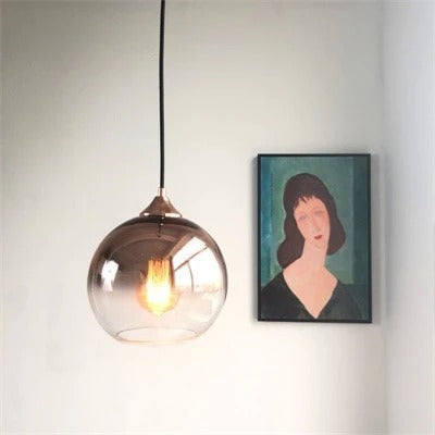Lustre-Glow Rose Modern Pendant