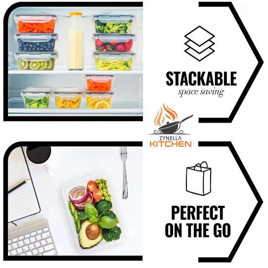 Zynella 10-Piece Kitchen Food Storage Containers Set