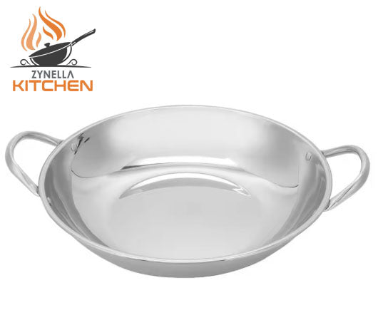 Zynella Stainless Steel Flat-Bottom Wok Pan