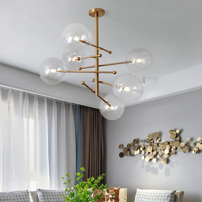 Baker Glass Modern Chandelier