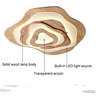 Zynella Zayden Wooden Rattan LED Pendant
