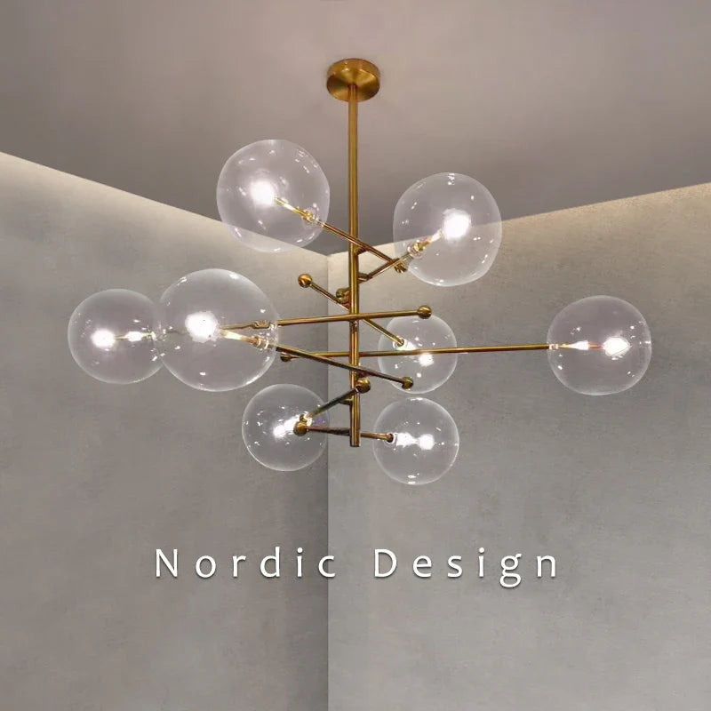 Baker Glass Modern Chandelier