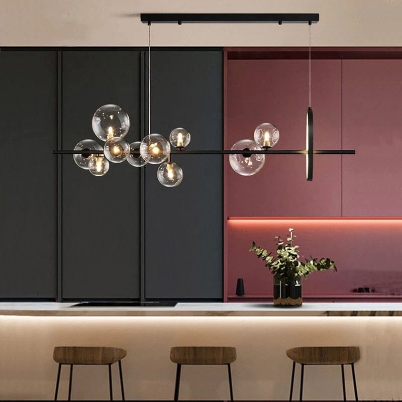 SereneGlow Glass Chandelier