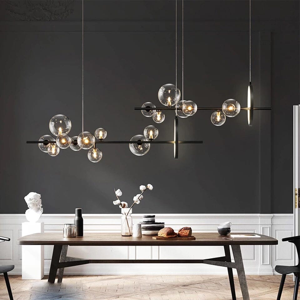 SereneGlow Glass Chandelier