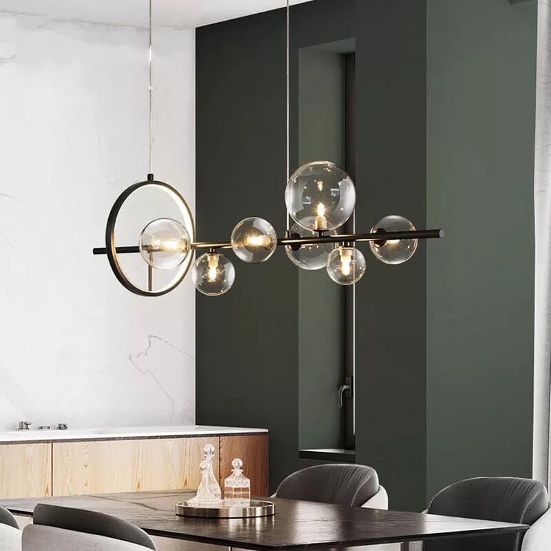 SereneGlow Glass Chandelier