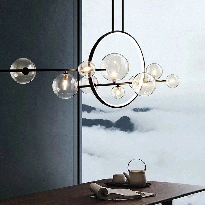 SereneGlow Glass Chandelier