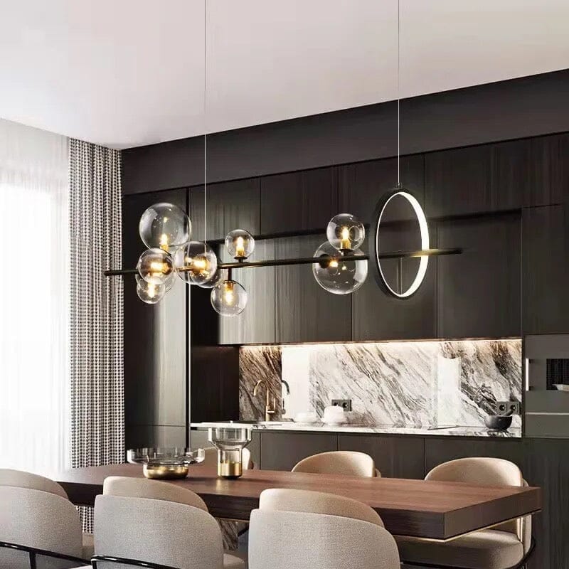 SereneGlow Glass Chandelier
