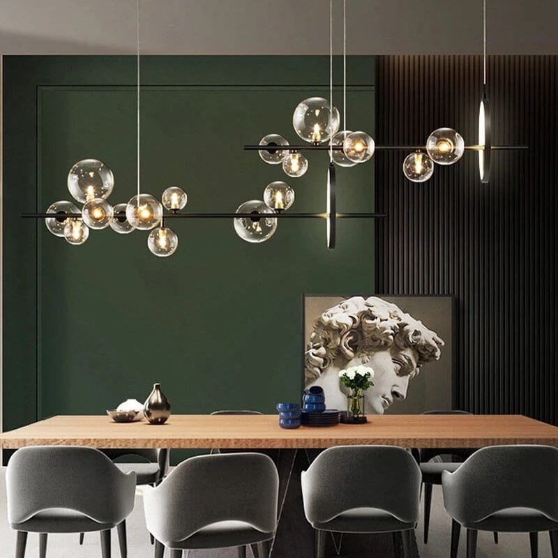 SereneGlow Glass Chandelier