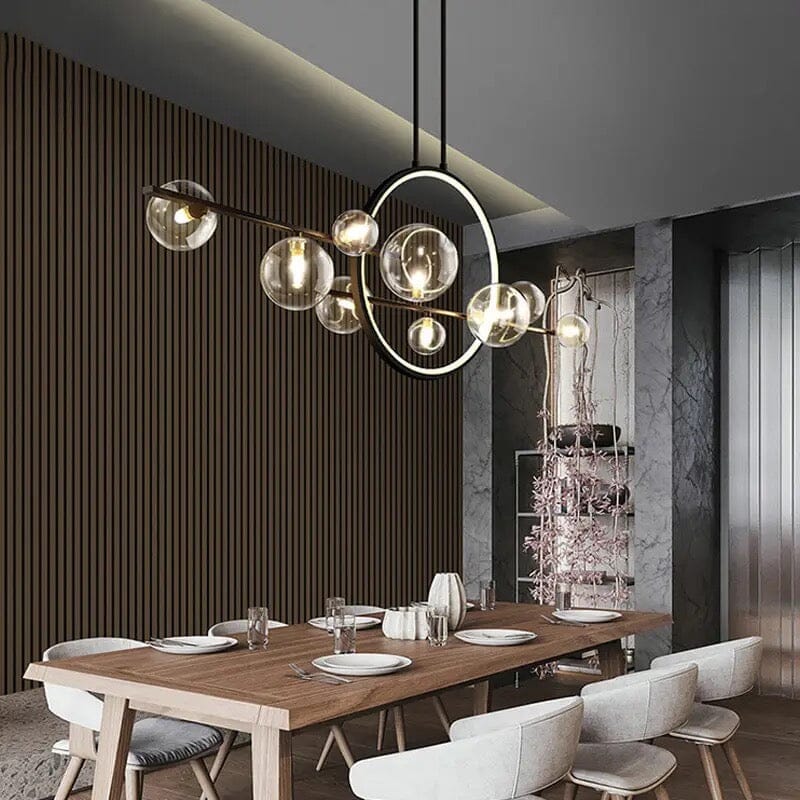 SereneGlow Glass Chandelier