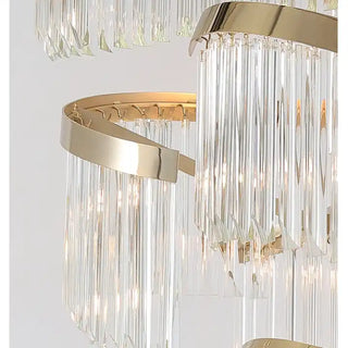 Eiffel Crystal Chandelier Modern Geometric Design