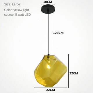 Prism Color Glass Chandelier