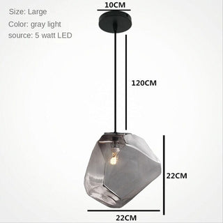 Prism Color Glass Chandelier