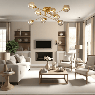 Piccadilly Modern Glass Ball Chandelier Lamp