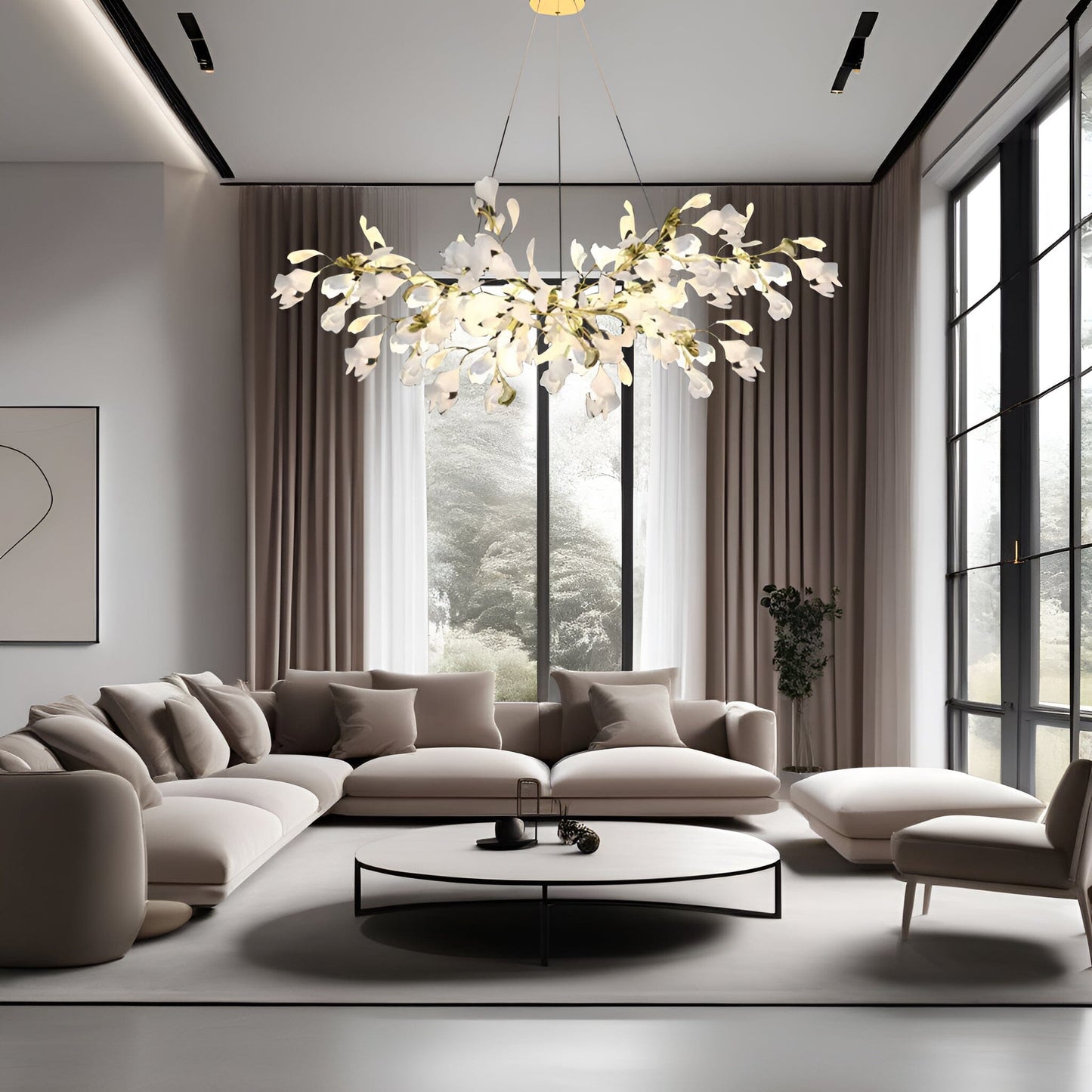 Ceramic Petal Luxury Chandelier