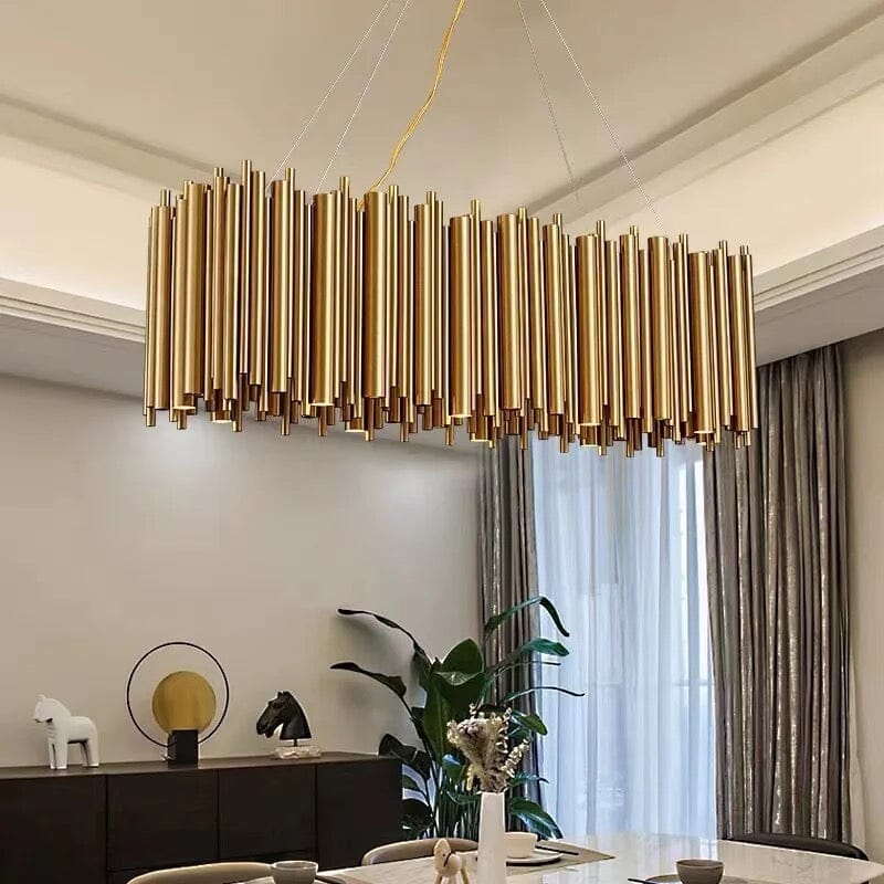 Gold Nest Oval Modern Chandelier