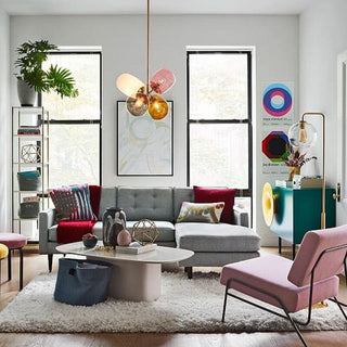 Postmodern Glass Modern Spiral Pendant
