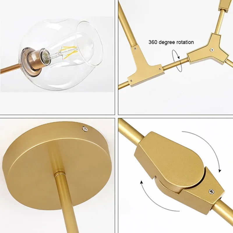 Customisable Derrick Modern Chandelier