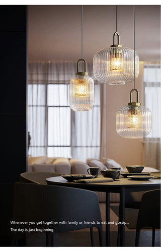Arnault Fluted Glass Pendant