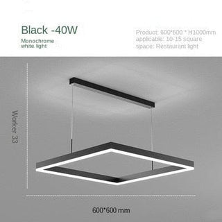 The Dior Square Pendant Light