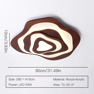 Zynella Zayden Wooden Rattan LED Pendant