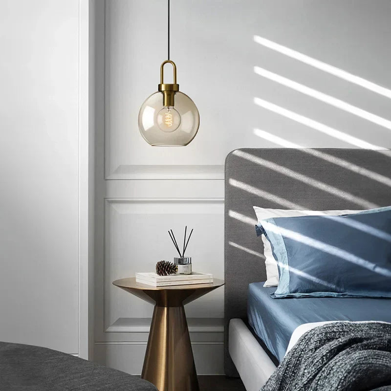 Modern Smoke Glass Pendant