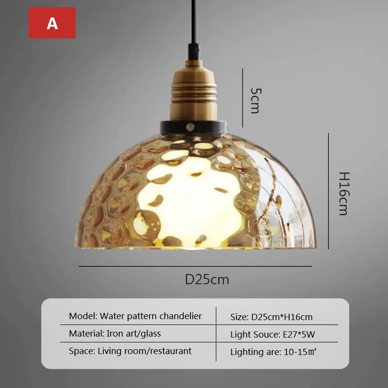 Zynella Smoky Glass Pendant