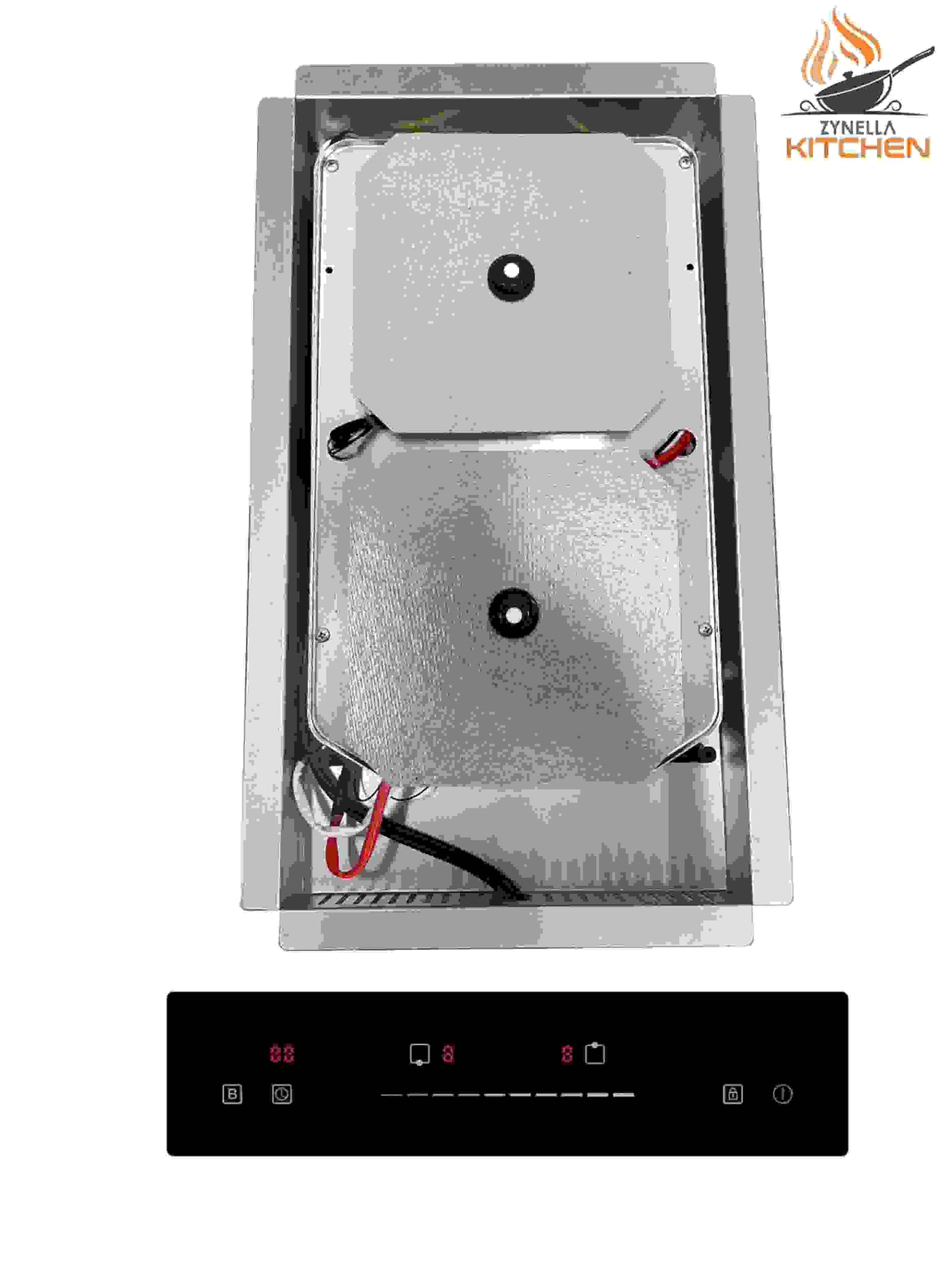 Zynella dual burner invisible induction cooktop — under-counter 2-hob hidden induction unit