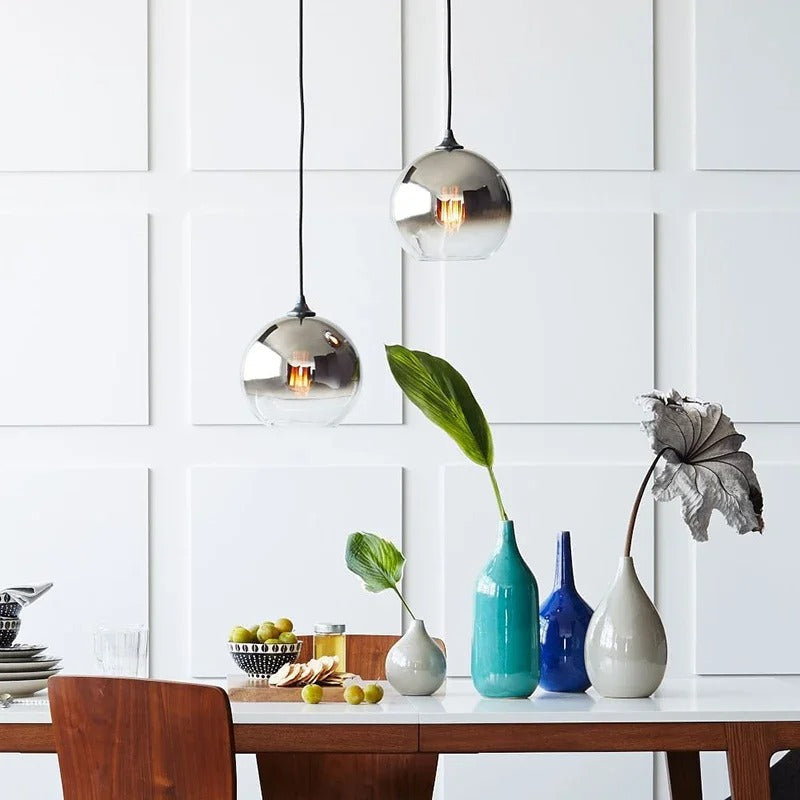 Lustre-Glow Rose Modern Pendant