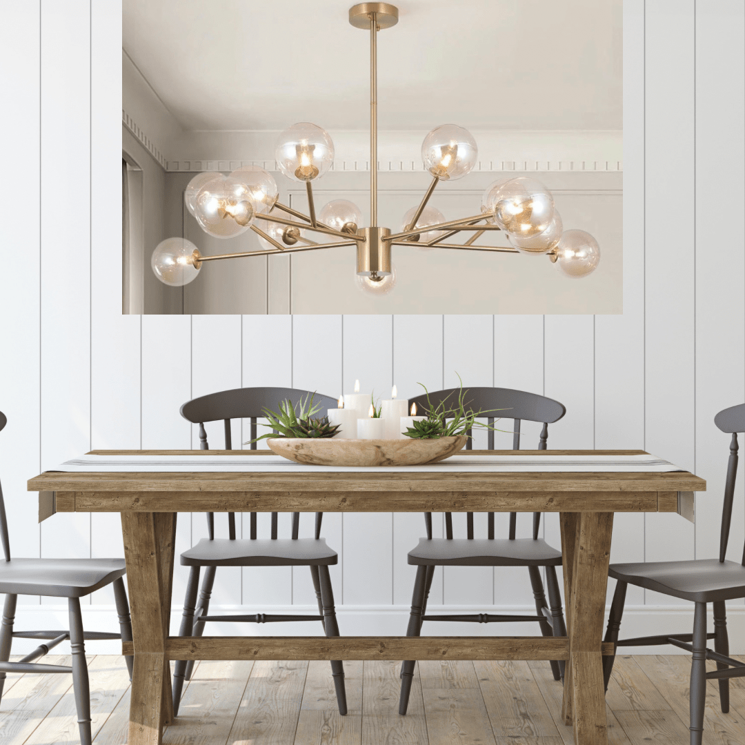 Flint Sputnik Rustic Chandelier