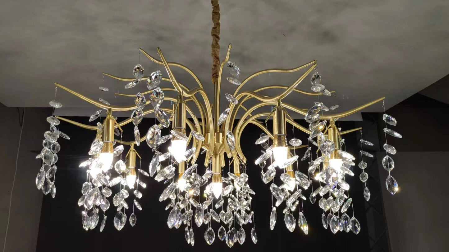 Flora Modern Crystal Chandelier