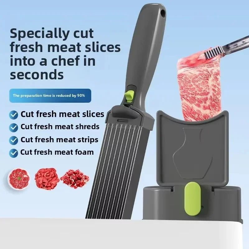 Zynella Kitchen Professional Manual Meat Slicer & Sharp Carving Knife – 34cm
