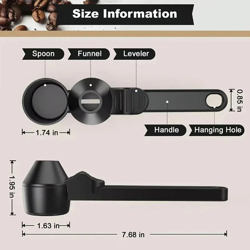 Zynella Kitchen Reusable K-Cup Coffee Measuring Spoon with Funnel