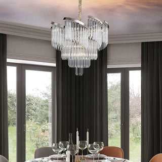 Eiffel Crystal Chandelier Modern Geometric Design