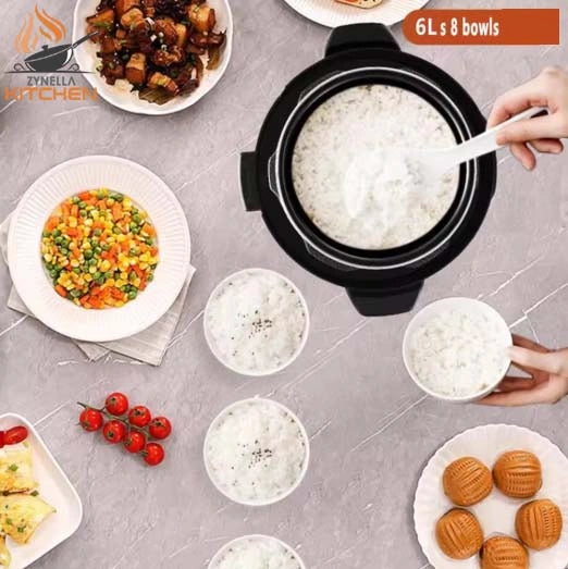6L Multifunction Electric Pressure Cooker & Rice Cooker