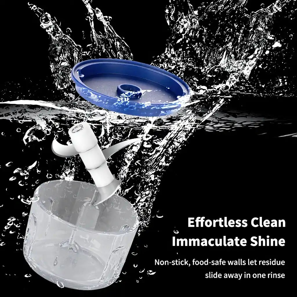 Zynella USB Mini Electric Food Chopper – 260ML 3-Blade Portable Grinder