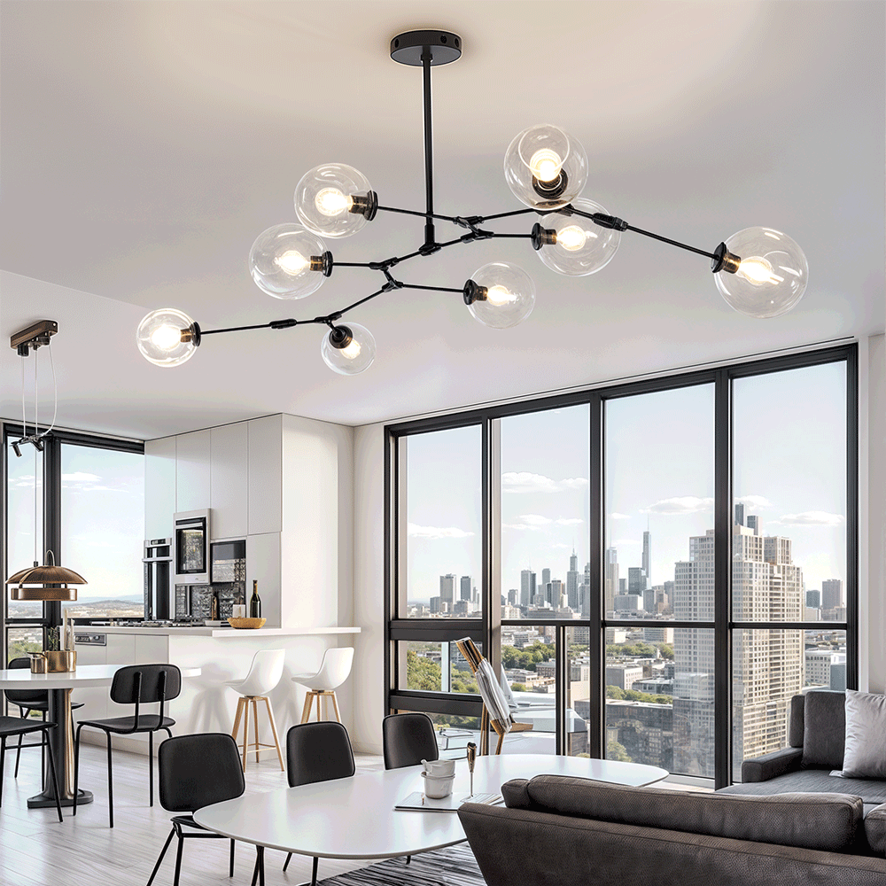 Customisable Derrick Modern Chandelier