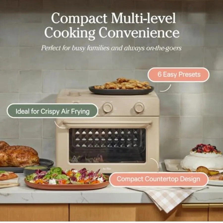 Zynella 6-in-1 Large Stainless Steel Multifunctional Air Fryer Oven