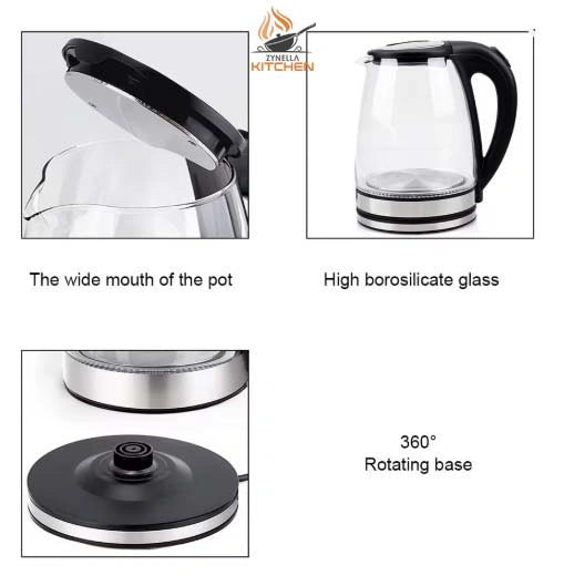 Glass Electric Kettle with Dry-Boil Protection