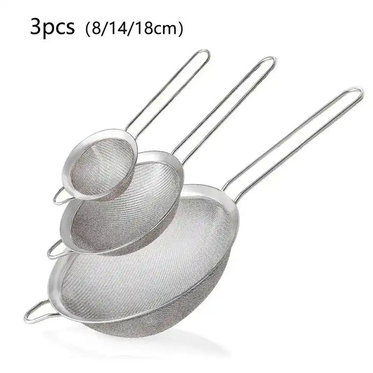 Zynella Stainless Steel Fine Mesh Sieve – Multi-Purpose Kitchen Strainer