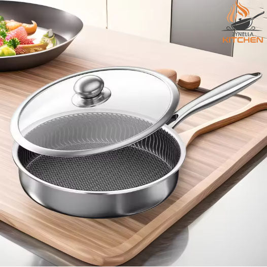 Zynella Stainless Steel Non-Stick Frying Pan / Wok