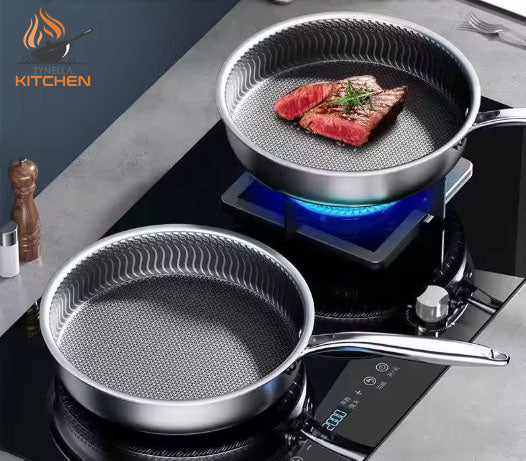 Zynella Stainless Steel Non-Stick Frying Pan / Wok