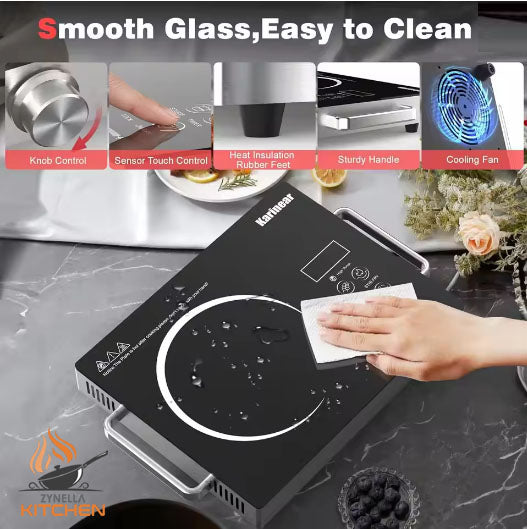 Zynella Portable 1-Zone Ceramic Hob 2000W