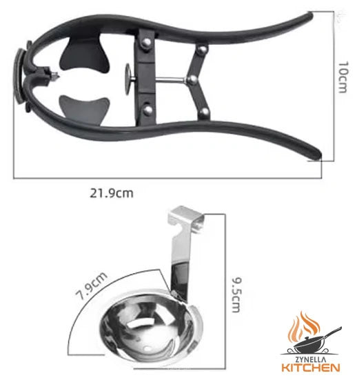 Zynella Multifunction Egg Opener & Separator Tool – Stainless Steel