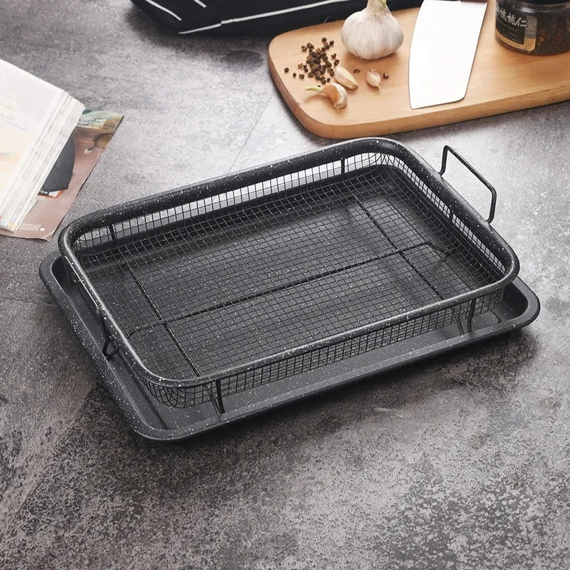 Zynella Copper Non-Stick Baking Tray with Grill Mesh