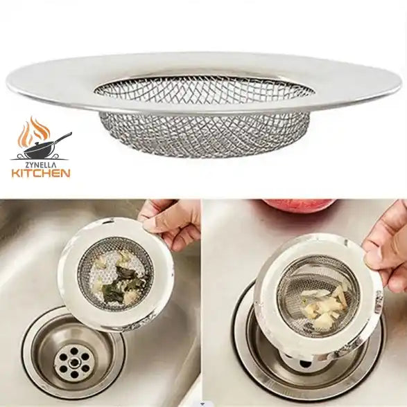 Zynella Stainless Steel Drain Strainer & Hair Catcher