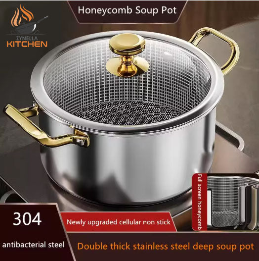 Zynella Honeycomb Stainless Steel Pot